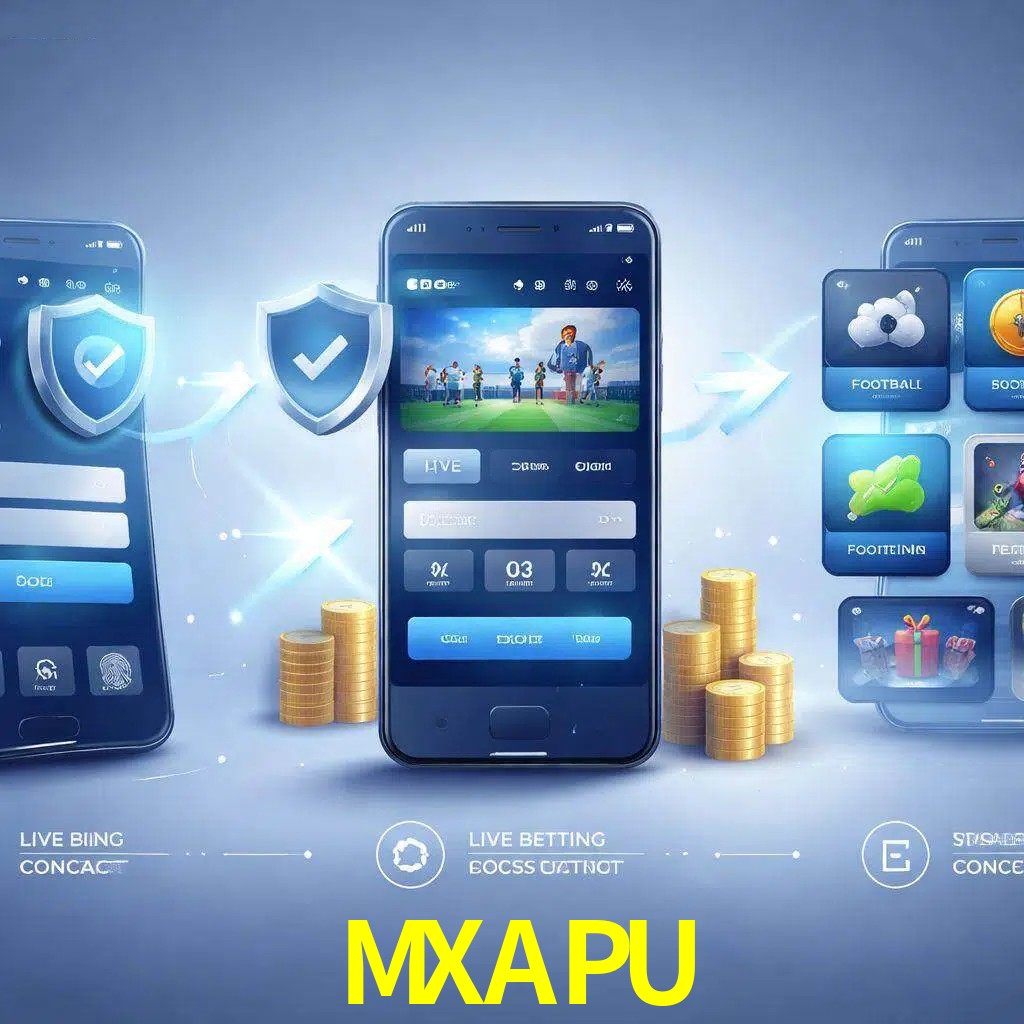 Pasos de acceso a la app MXAPU en pantalla de teléfono móvil
